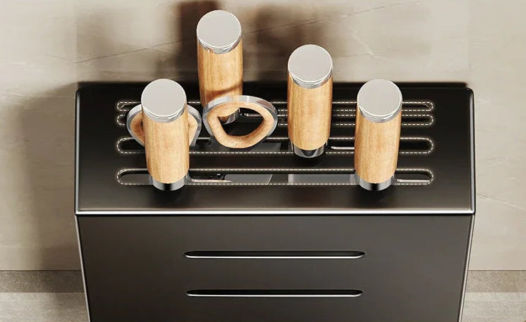 Royeva Magnetic Knife Holder for Kitchen Wall- Adhesive No-Drill  Knife Storage Rack