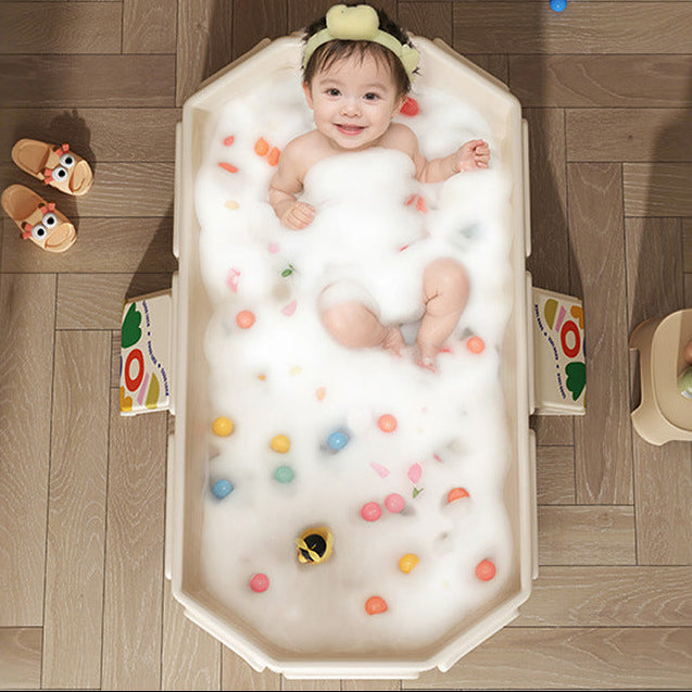 Novara Foldable Baby Bath Tub, Portable Non-Slip Bathtub for Infants & Toddlers