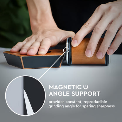 Royora Rolling Knife Sharpener with Multi-Angle Guide & Diamond Wheel-Blade Honing Tool