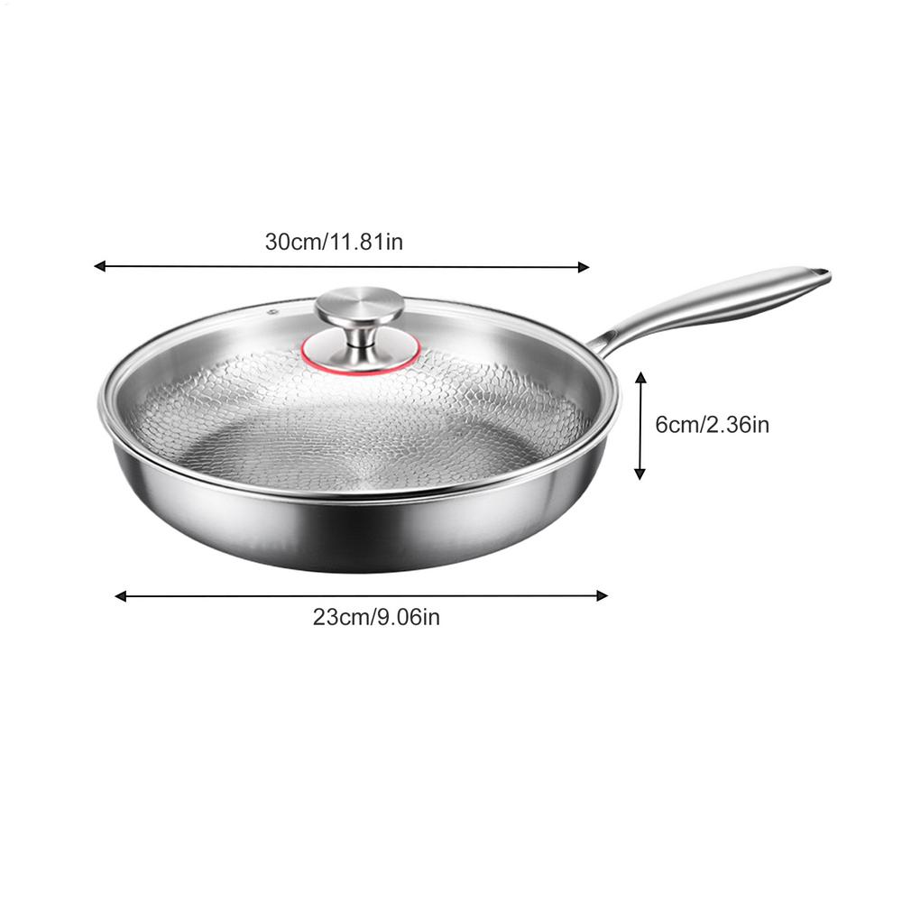 Sovere 12-Inch Hammered Titanium Non-Stick Frying Pan for Precision Cooking