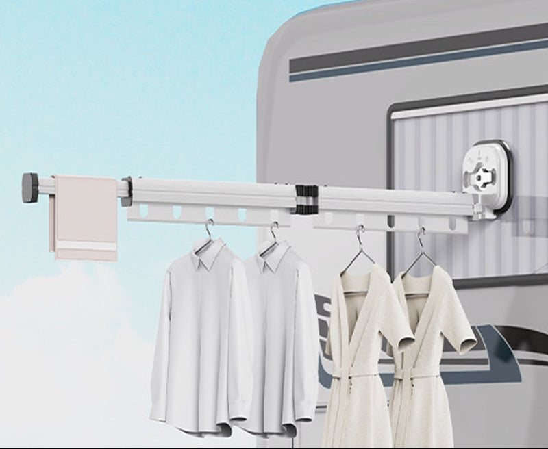 Royelle Wall Mounted Retractable Clothes Drying Rack-Space Saving Foldable