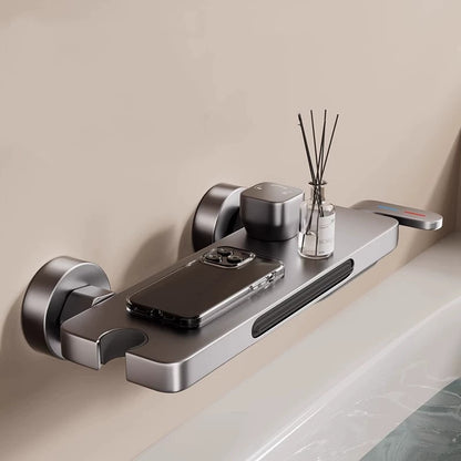 Royelle Wall Mounted Waterfall Faucet with Handheld Shower-Mixer Tap for Bathrooms
