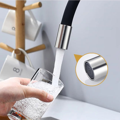 Royeva Flexible Kitchen Faucet with Hot Cold Mixer Tap
