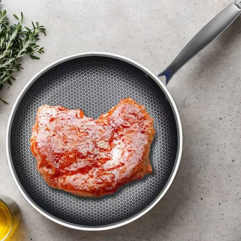 Royora Stainless Steel Honeycomb Nonstick Frying Pan Induction Safe Cookware
