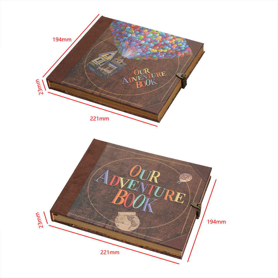 Royeva Leather Adventure Scrapbook Album-DIY Memory Travel Photo Journal Book