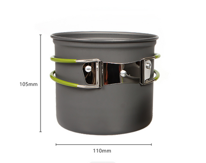 Royelle Ultralight Camping Cookware Set with Cutlery for 1-2 Person