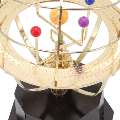 Royeva Brass Solar System Model-Rotating Desktop Display Orrery