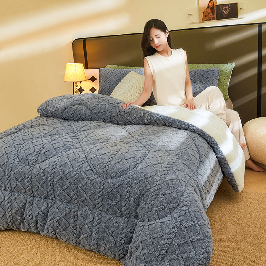 Royeva Heavy Weighted Blanket-Soft Velvet Warm Comforter