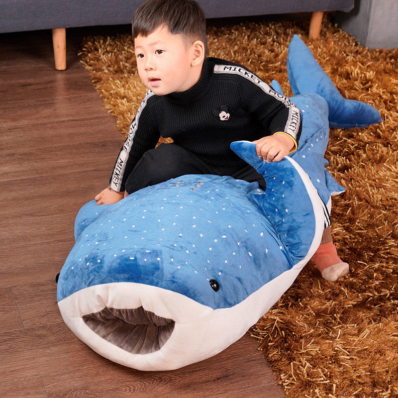 Royelle Giant Whale Shark Plush Toy-Soft Stuffed Animal Pillow