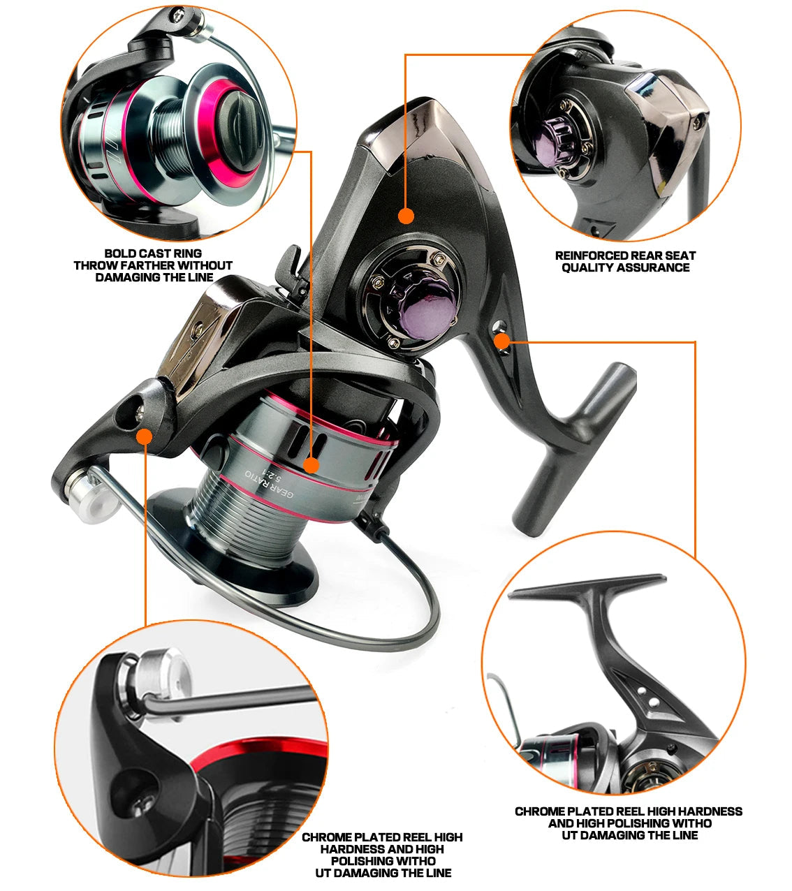 Royeva Telescopic Fishing Rod And Reel Combo-Carbon Fiber Spinning Kit