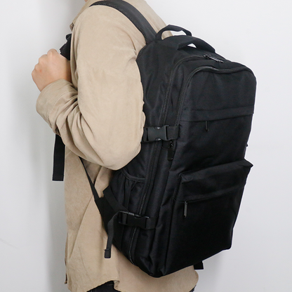 Eloria Travel Backpack with Vacuum Compression System and 17-inch Laptop Compartment