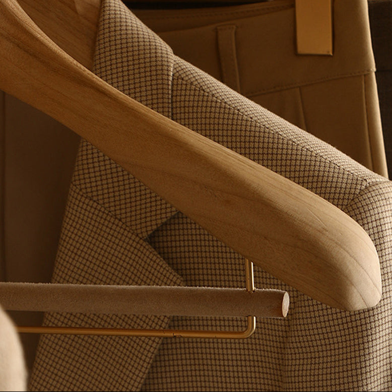 Royora Cedar Wood Hangers with Adjustable Clips for Skirts & Trousers