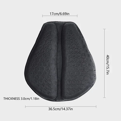 Novara Motorcycle Gel Seat Pad for Long Distance Comfort & Back Support