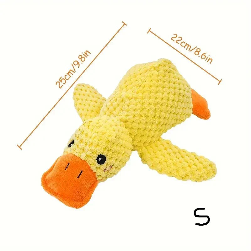 Royelle Calming Duck Dog Toy - Durable Interactive Plush for All Breeds, Deep Quack Sound