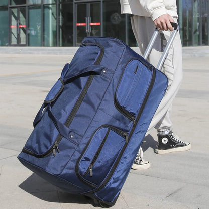 Royelle Waterproof Rolling Travel Duffel Bag With Wheels For Men And Women