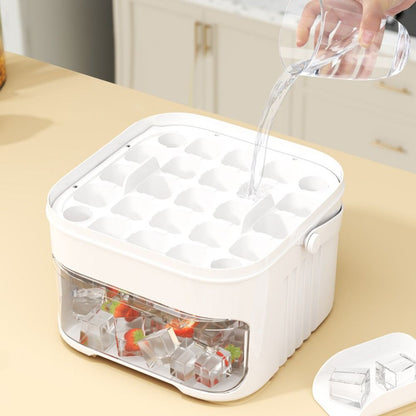 Royora 50-Cube Ice Maker with Storage Bin and Easy Press Release