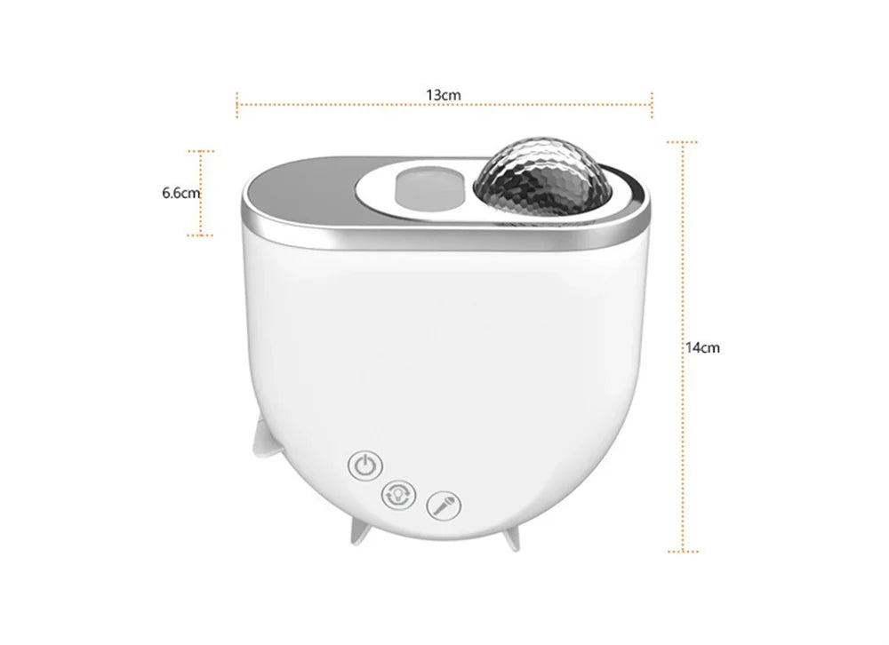 Royelle Aurora Galaxy Projector LED Night Light-Remote Control Room Lamp