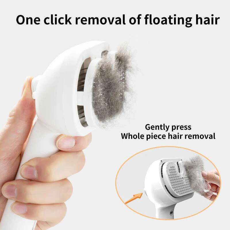 Royora Self Cleaning Pet Grooming Brush And Steam Cat Brush Massage Comb