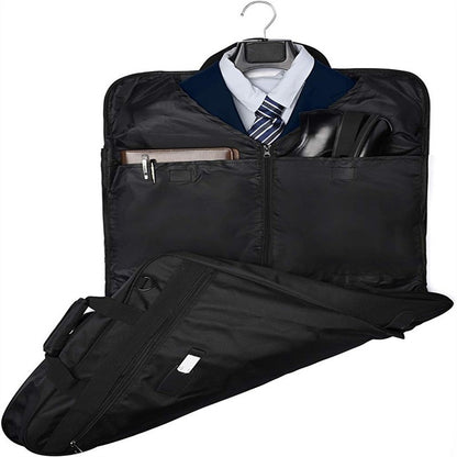 Royeva Foldable Carry-On Garment Bag - Waterproof Suit & Dress Travel Organizer with Strap