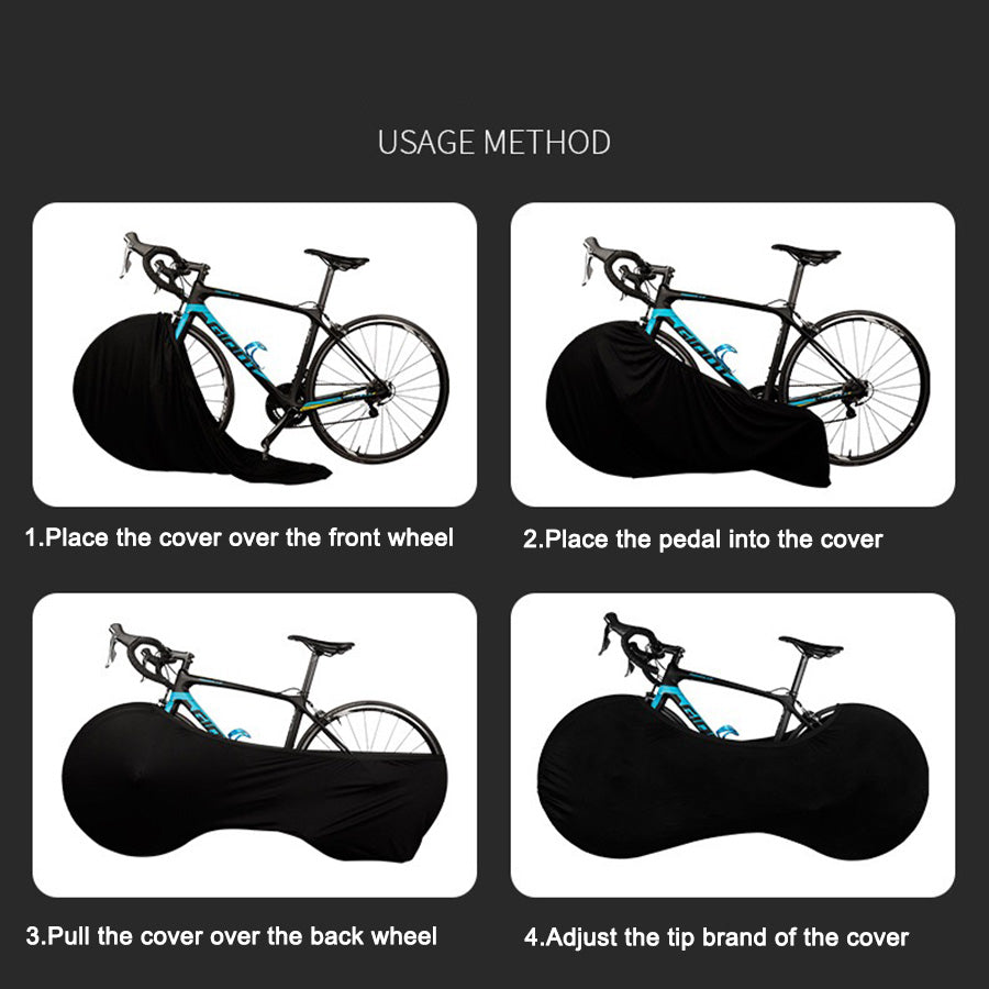 Royeva Indoor Bicycle Wheel Cover-Stretchable Mud Protection Storage Gear