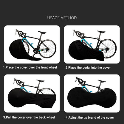 Royeva Indoor Bicycle Wheel Cover-Stretchable Mud Protection Storage Gear
