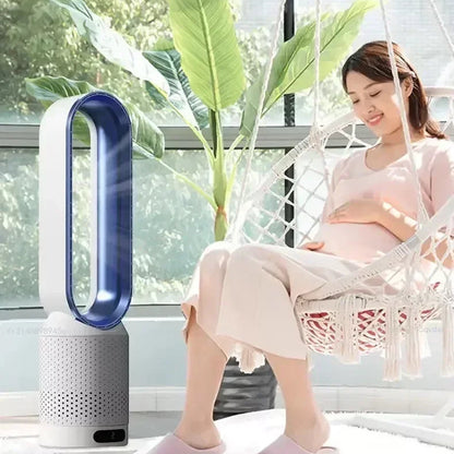 Royeva Bladeless Tower Fan And Air Purifier With UV Ionisation White