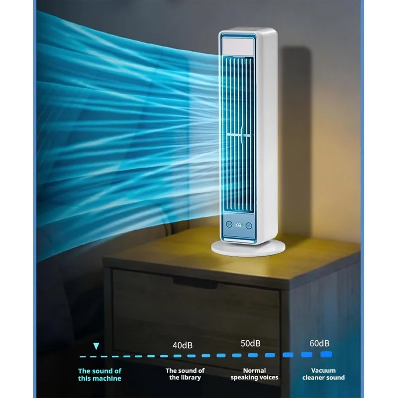 Eloria Portable Air Conditioner Fan with Remote Control -3600mAh Battery & Adjustable Speed