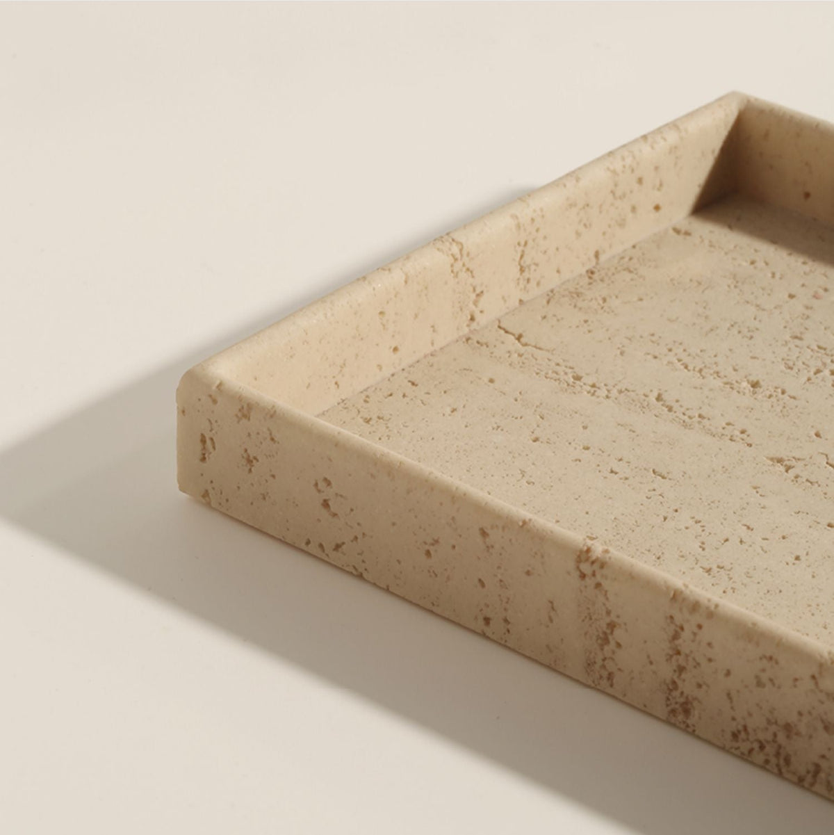 Royeva Sandstone Decorative Tray-Minimalist Bathroom Vanity Accent