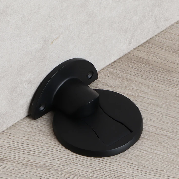 Royora Magnetic Door Stop Stainless Steel Floor Mount Silver Rustproof Holder