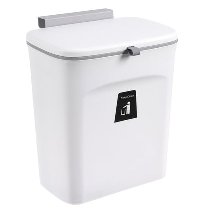 Royeva Slim Wall Mounted Trash Can With Odor Seal-Kitchen Waste Bin