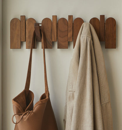 Royora Wall Mounted Key Holder with Flip Down Hooks for Entryway Organization