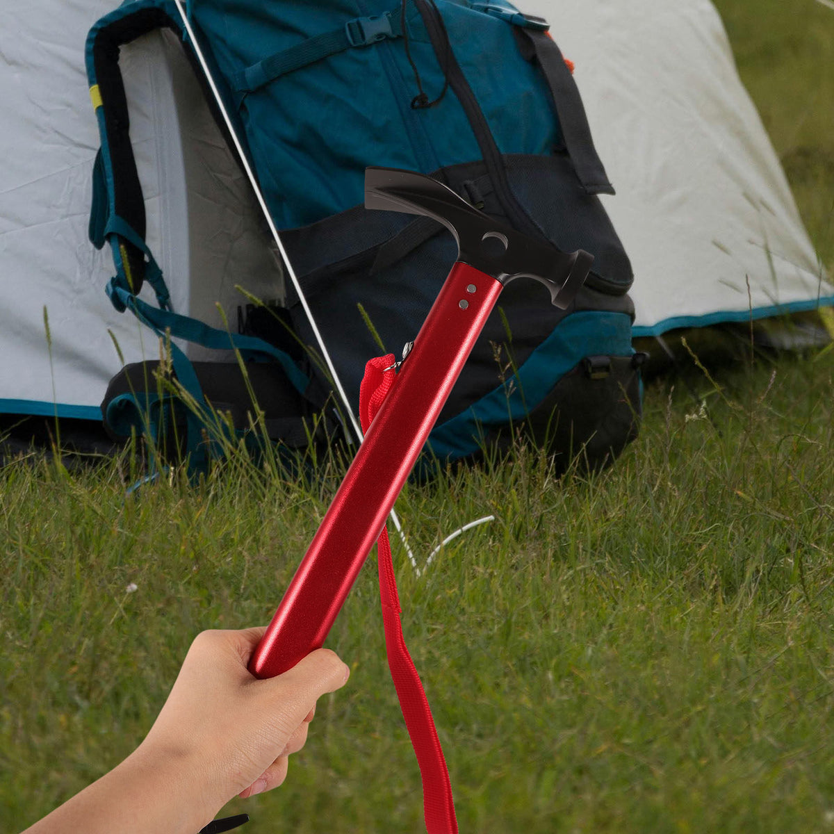 Royeva Lightweight Camping Hammer And Tent Stake Puller-Tool For Backpacking
