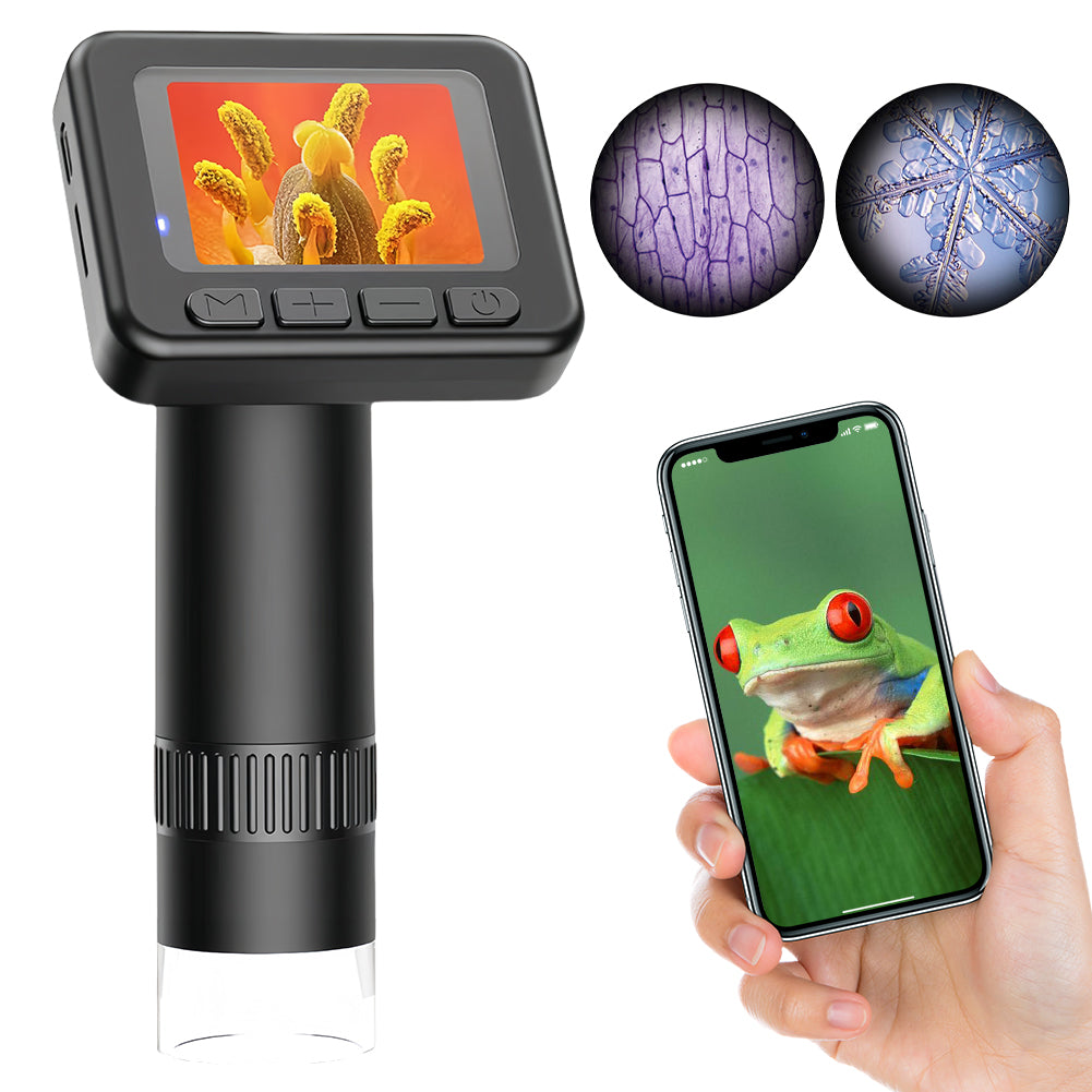 Royeva Portable Digital Microscope-HD Screen Camera For Science Learning And Kids