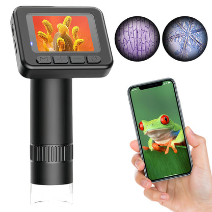 Royeva Portable Digital Microscope-HD Screen Camera For Science Learning And Kids
