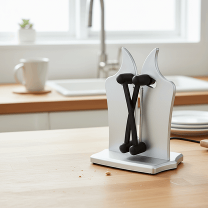 Sovere Compact Manual Knife Sharpener with Tungsten Carbide for Quick Edge Restoration