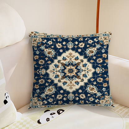 Novara Baroque Bohemian Throw Pillow Covers - 4-Piece Decorative Accent Set