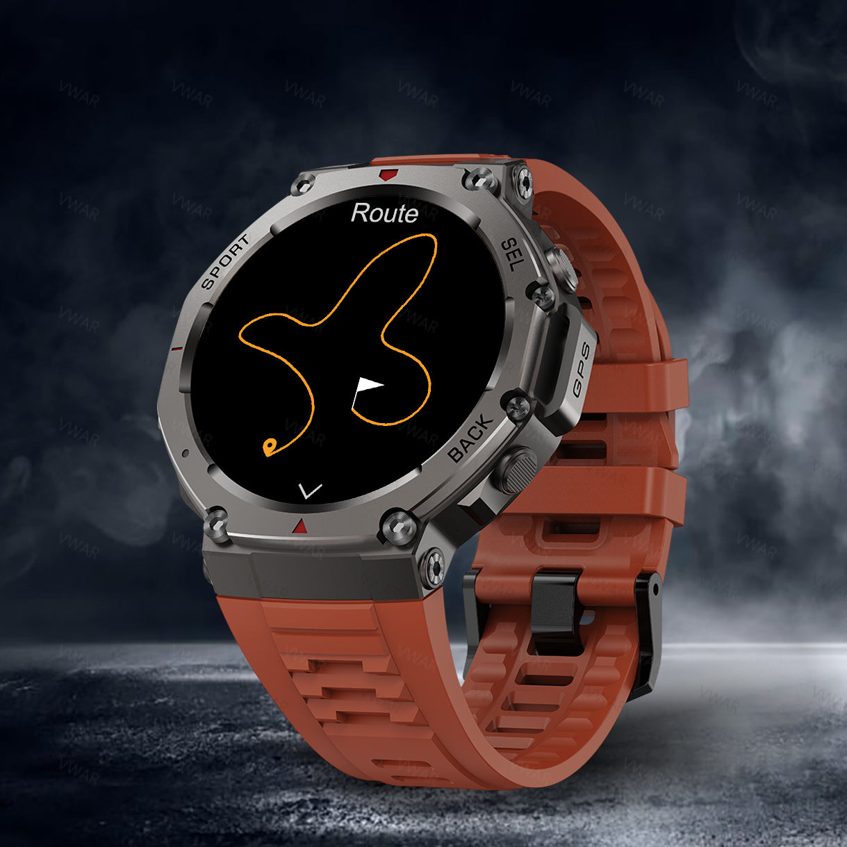 Novara GPS Sport Watch with AMOLED Display, 170+ Sports Modes & 5ATM Waterproof