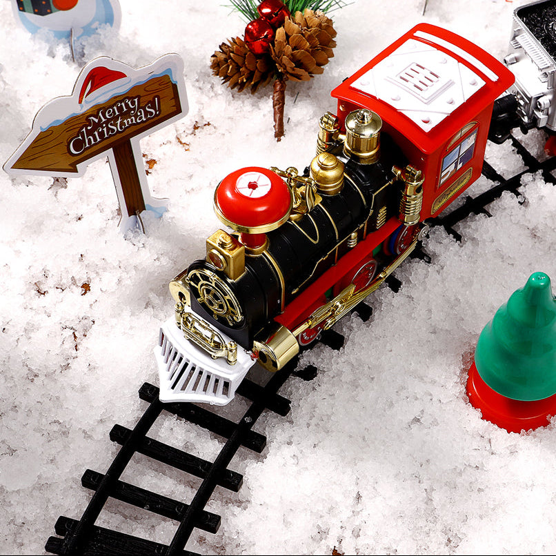 Royelle Christmas Tree Train Set with Music and Lights-Holiday Decoration
