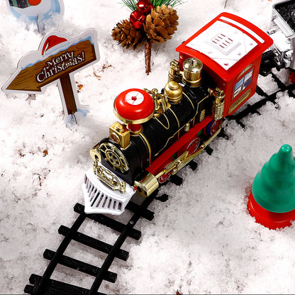 Royelle Christmas Tree Train Set with Music and Lights-Holiday Decoration