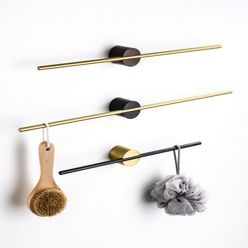 Royeva Brushed Towel Bar-Wall Mount Minimalist Bathroom Organizer Rack