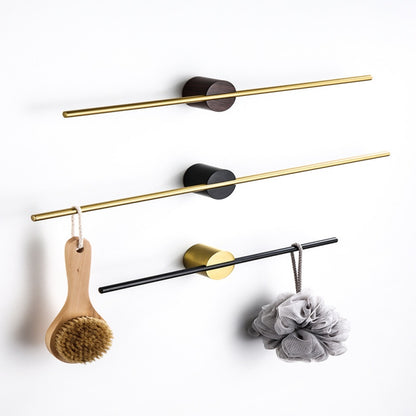 Royeva Brushed Towel Bar-Wall Mount Minimalist Bathroom Organizer Rack