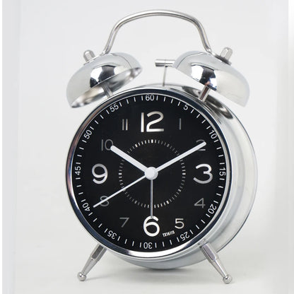 Royelle Retro Twin Bell Alarm Clock-Loud Analog Clock for Bedroom