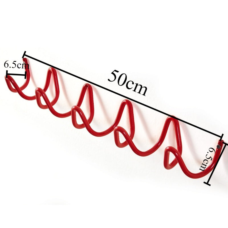 Royora Wave Wall-Mounted Coat Rack-Minimalist Metal Entryway Organizer
