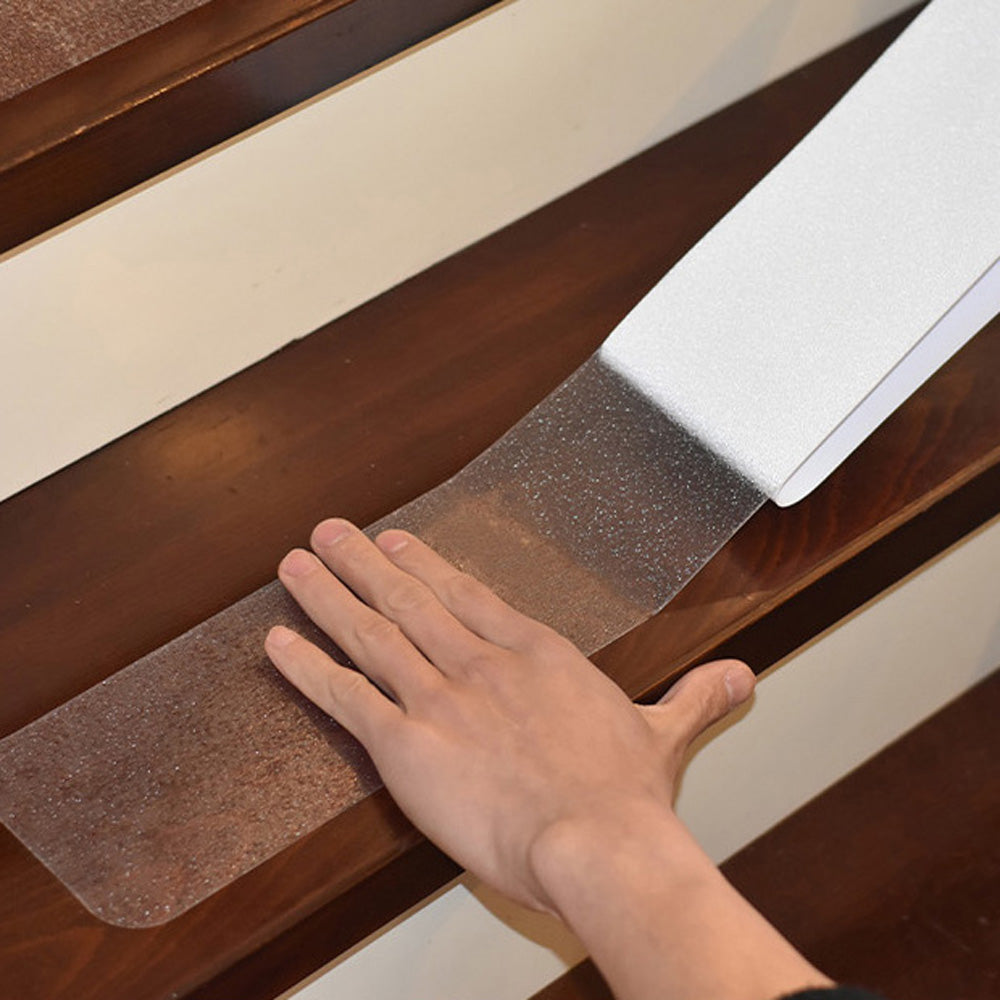 Royelle Clear Anti-Slip Stair Treads-Textured Safety Tape for Indoor Steps