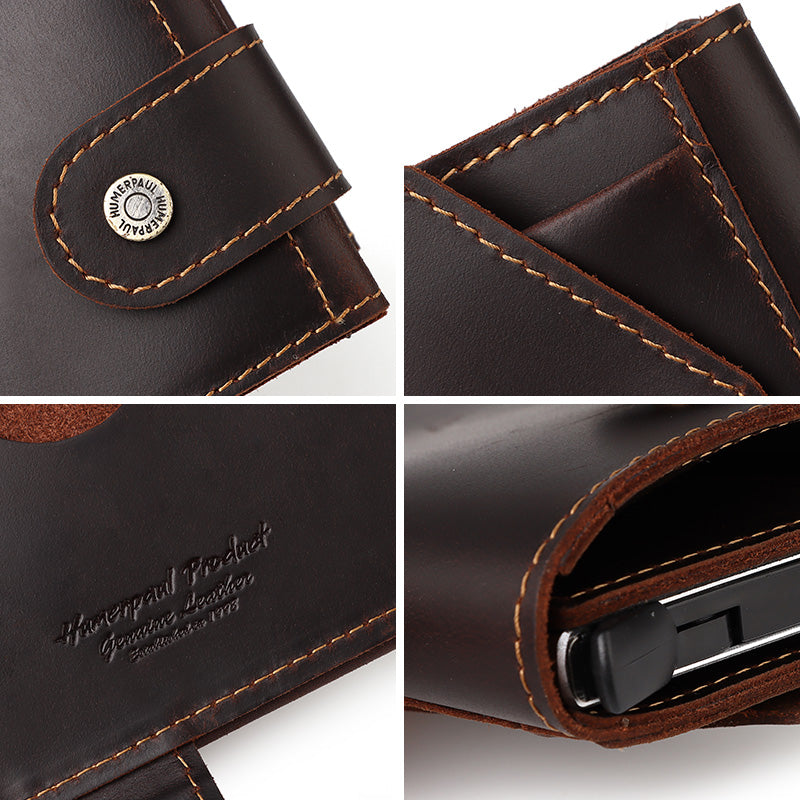 Royeva Rfid Blocking Leather Minimalist Card Holder Wallet