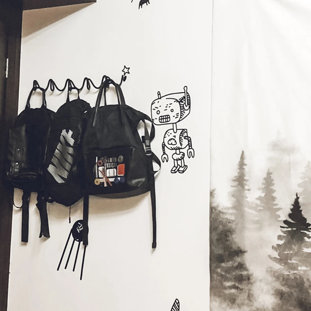 Sovere Wall Mounted Coat Rack with Multi-Hook Design for Coats and Bags