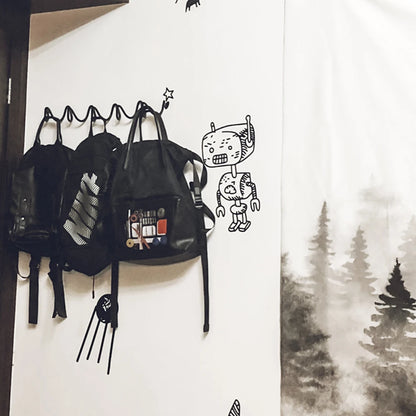 Sovere Wall Mounted Coat Rack with Multi-Hook Design for Coats and Bags