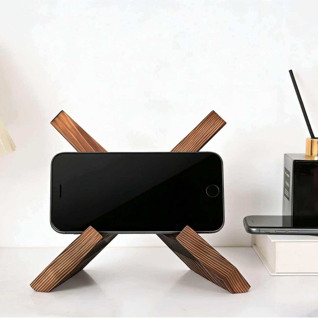 Royeva Adjustable Wooden Cookbook Stand for Kitchen Counter & Tablet Display