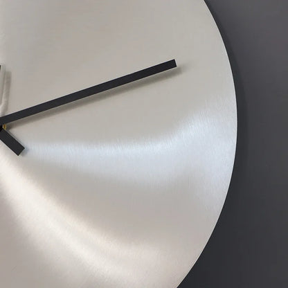 Royeva Modern Stainless Steel Silent Wall Clock - Minimalist No-Digit Design