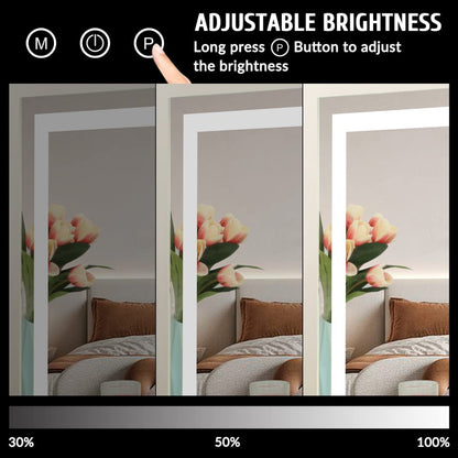 Royelle LED Lighted Makeup Mirror With Touch Control And Magnification